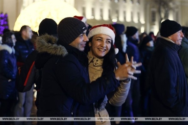 Как прошла новогодняя ночь в Бресте. Фоторепортаж