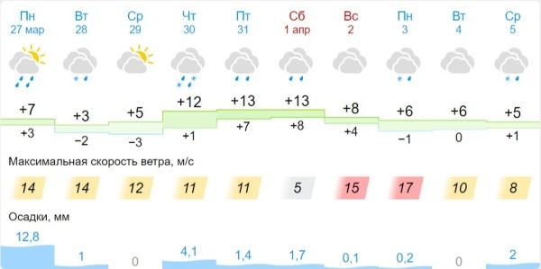 Желтый уровень опасности введен на понедельник в Брестской области