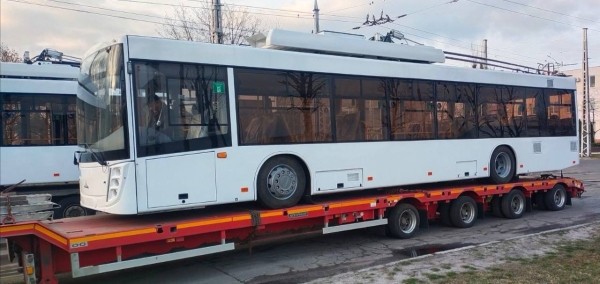 Три троллейбуса с автономным ходом прибыли в Брест