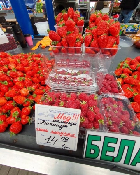 Это что-то на богатом? Появилась первая малина из Брестской области