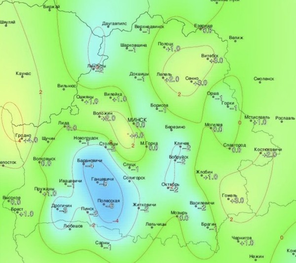 Посмотрели, где в Беларуси был мороз в июне