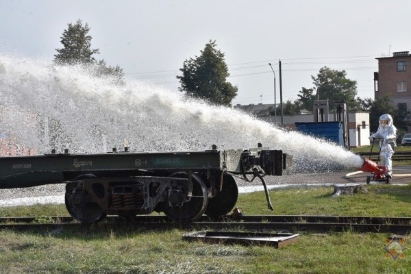 В Бресте прошли учения на железнодорожном транспорте В Бресте прошли учения на железнодорожном транспорте