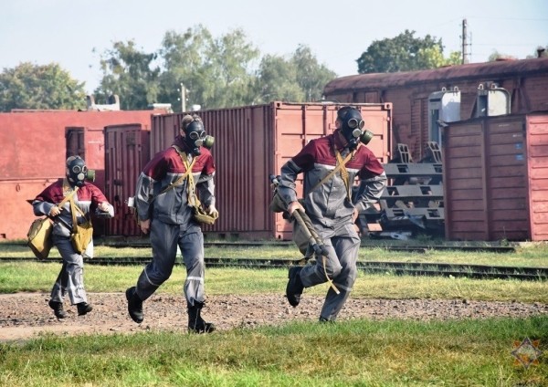 В Бресте прошли учения на железнодорожном транспорте В Бресте прошли учения на железнодорожном транспорте