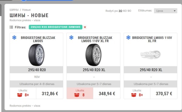 «От 50 долларов за комплект». Изучили шинный рынок в Польше и Литве