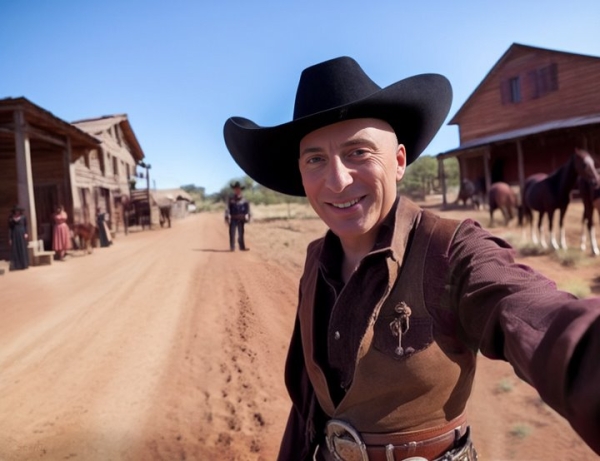 Мужчина назвал себя путешественником во времени и публикует селфи из разных эпох